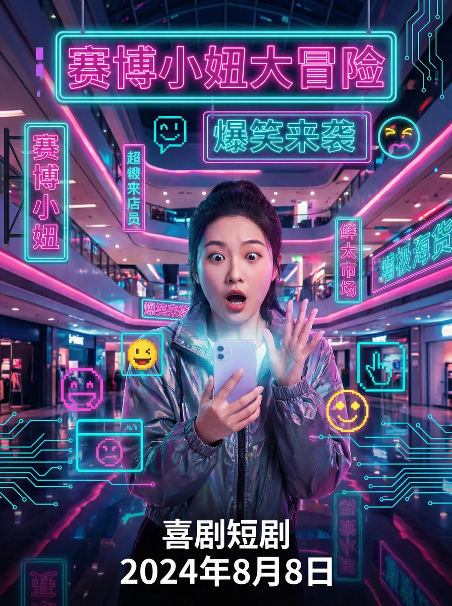 韩国 情色 搞笑喜剧短剧 - 赛博小妞大冒险海报